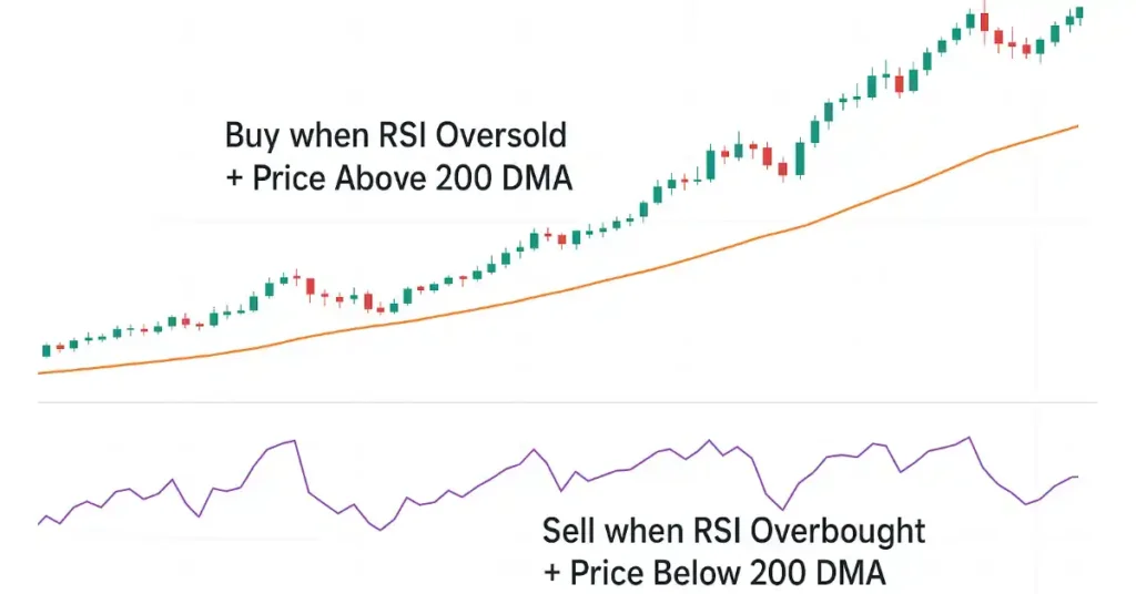 RSI and moving Average Strategy