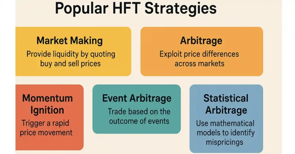 Popular high frequency trading strategies