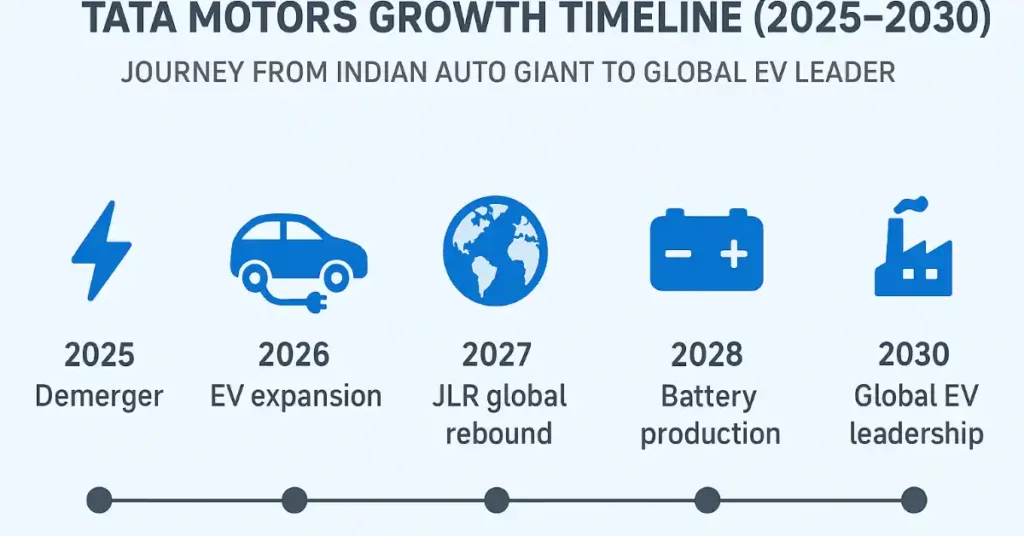 Tata Motor growth timeline 2025-2030